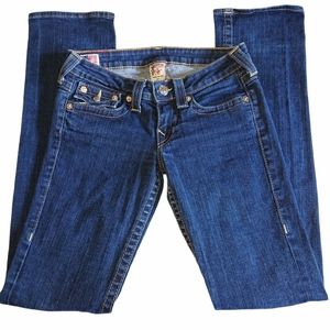 True Religion Billy skinny jeans with zebra detail